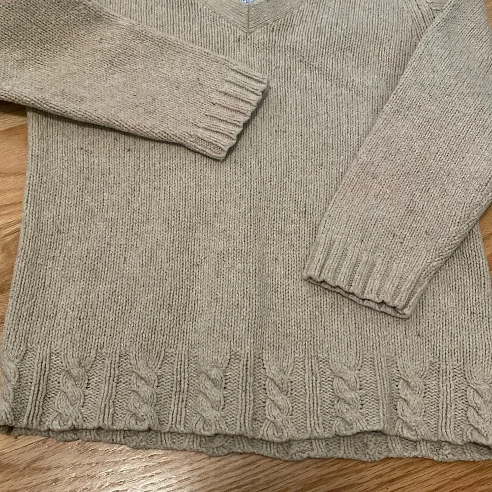 Baby Gap wool cotton sweater kids 5XL 5 Yrs. Beige cable knit preppy unisex warm